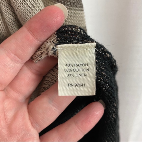 J. Jill Cotton Linen Rayon Open Cardigan Sz.S NWT - Picture 8 of 9